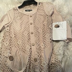 Opaque Casual top with over shirt.